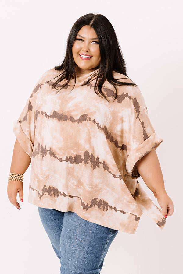 Good Terms Tie Dye Shift Top Curves Image - 1