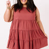 Apple Spiced Wishes Babydoll Dress In Sangria   Curves Image - 1