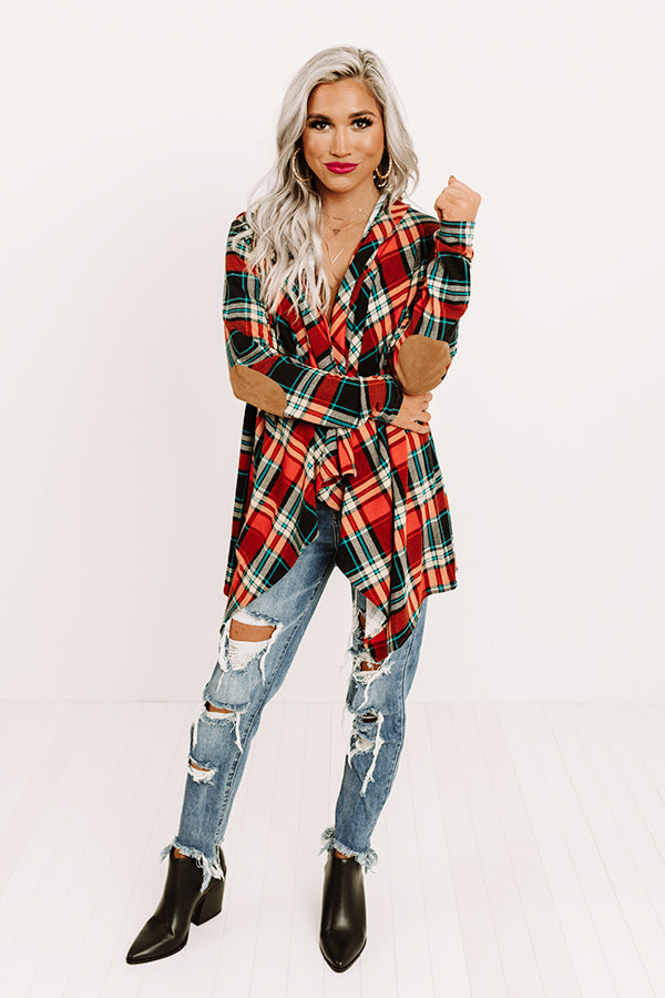 Chills And Thrills Plaid Cardigan Image - 1