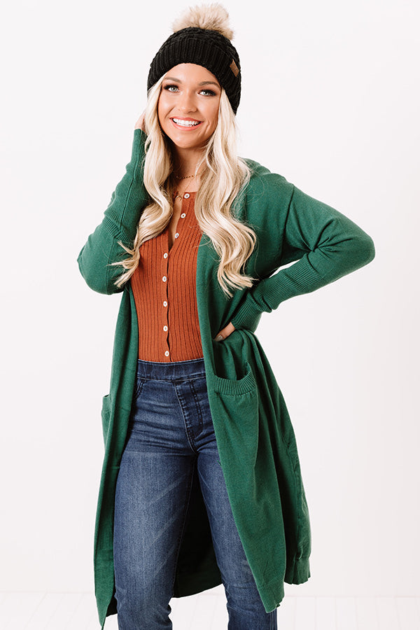 Airstream Dreams Cardigan In Green Image - 3