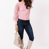 Fall Into My Kiss Sweater Top in Blush Image - 1