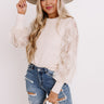 Fall Into My Kiss Sweater Top in Cream Image - 1