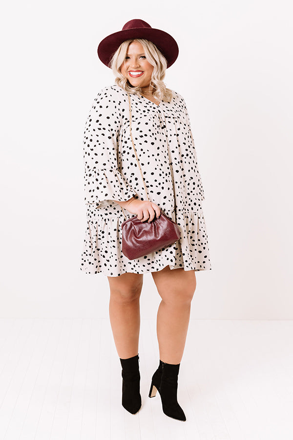 Betting On Brunch Babydoll Dress In Stone   Curves Image - 1