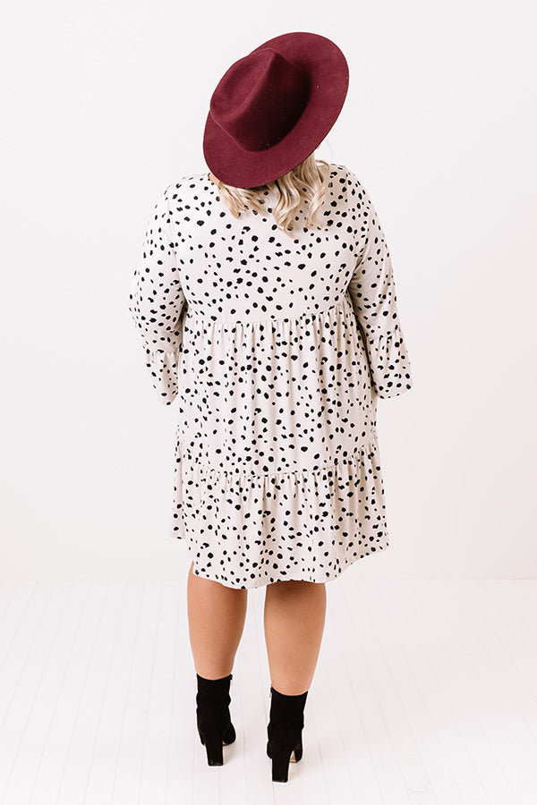 Betting On Brunch Babydoll Dress In Stone   Curves Image - 4