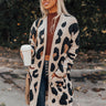 Early Bird Leopard Cardigan In Light Iced Latte Image - 1