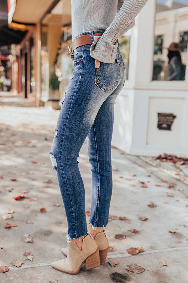 The Eden Midrise Distressed Ankle Skinny • Impressions Online Boutique