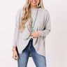Cozy By The Tree Shift Tunic In Grey Image - 1