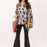 A Chic Peak Leopard Shift Tunic In Grey Image - 1