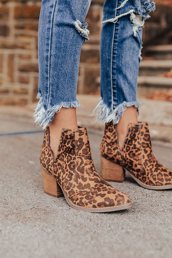 The Tarim Leopard Bootie Image - 2