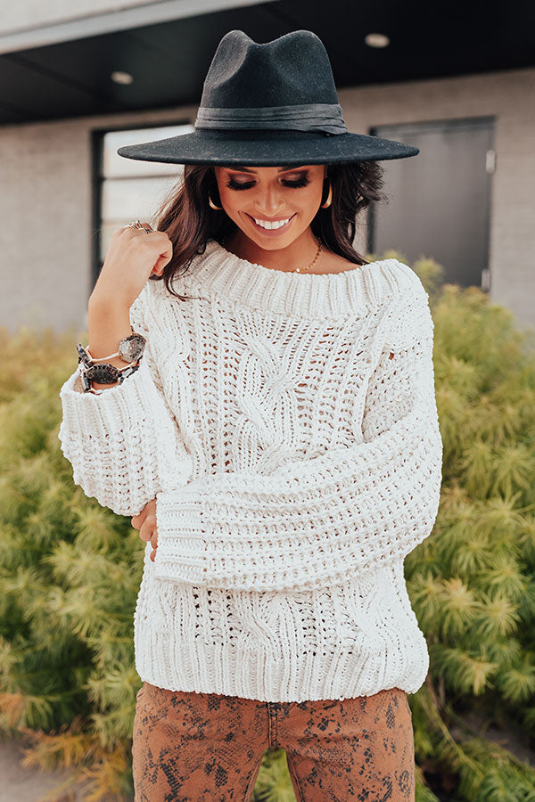 Sweeter In A Cable Knit Sweater Image - 2