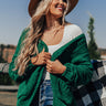 Cozy Connection Knit Cardigan in Green Image - 1