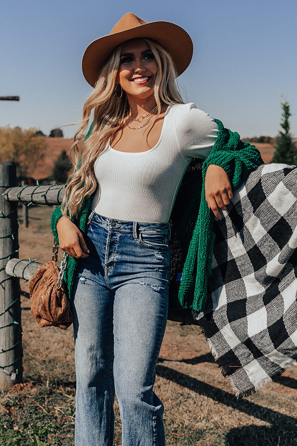 Cozy Connection Knit Cardigan in Green • Impressions Online Boutique