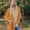 Latte Lifestyle Chenille Knit Cardigan in Golden Honey Image - 1