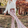 The Simon High Waist Snake Print Flares Image - 1