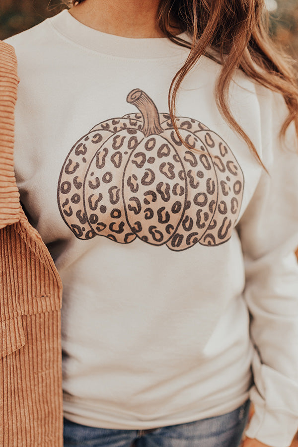 Leopard Pumpkin Sweatshirt Image - 5