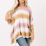 Gather Around Tie Dye Shift Top In Blush Image - 1