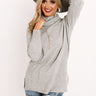 Carriage Ride Knit Sweater Top in Grey Image - 1