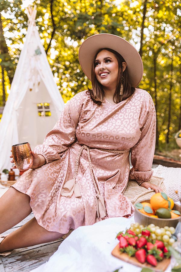 Catch My Gaze Leopard Dress Curves Image - 1