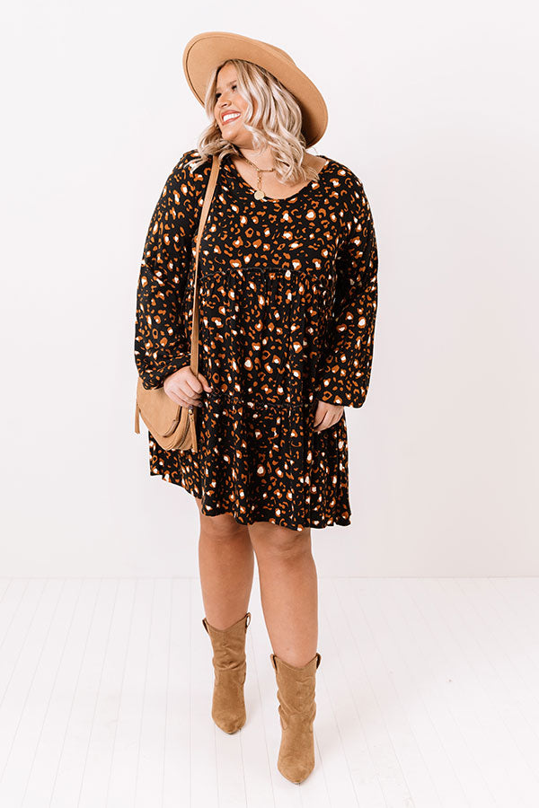Sounds Like Serendipity Babydoll Dress In Black Curves Image - 1