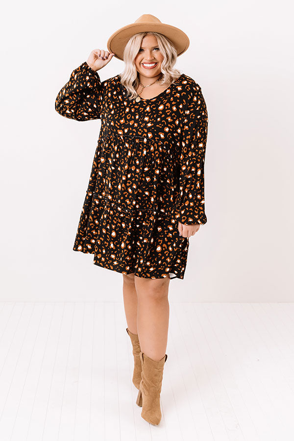 Sounds Like Serendipity Babydoll Dress In Black Curves Image - 3
