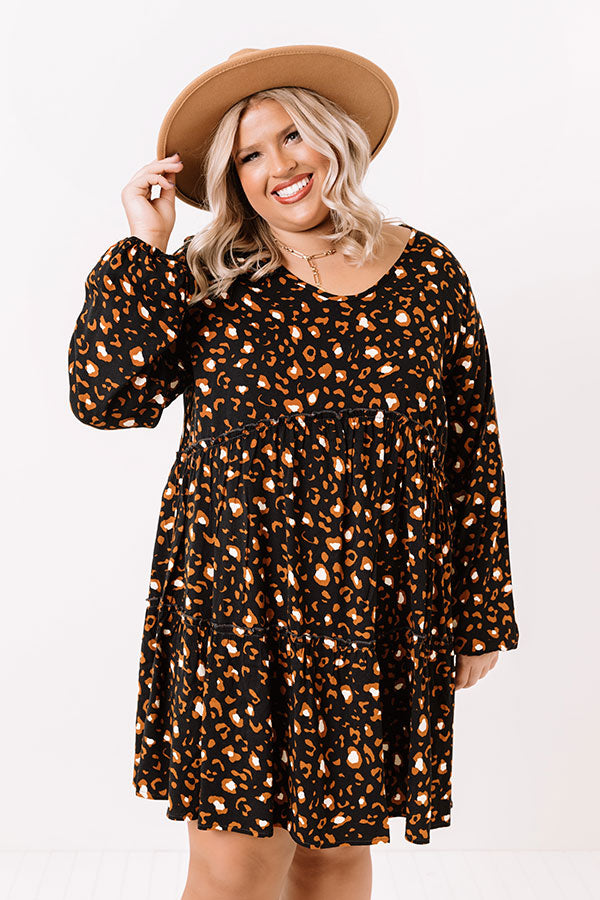 Sounds Like Serendipity Babydoll Dress In Black Curves Image - 2