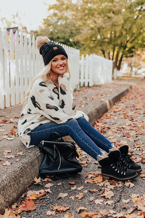 Let's Cuddle Leopard Sweater Image - 2