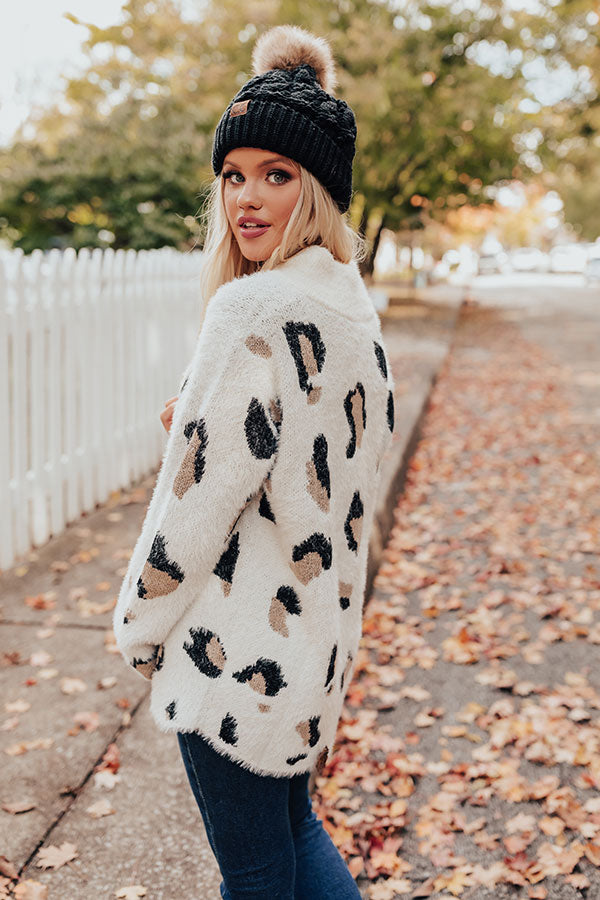 Let's Cuddle Leopard Sweater Image - 5
