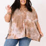Seconds Until Sundown Tie Dye Shift Top  Curves Image - 1