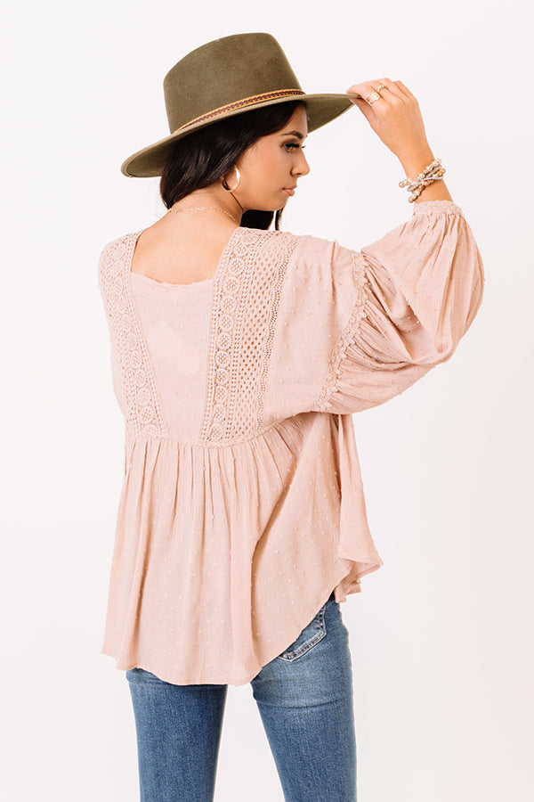Infinitely Grateful Babydoll Top In Latte Curves main image 1