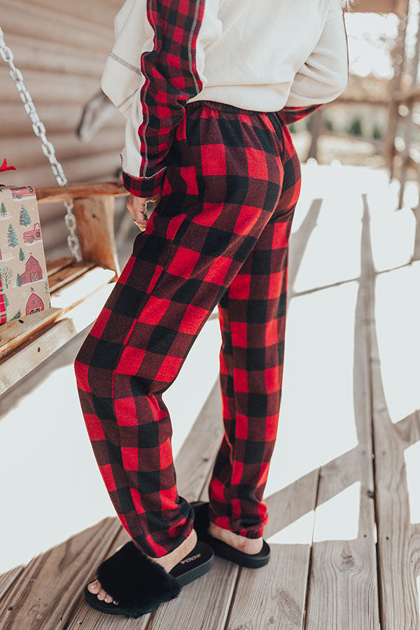 Christmas Morning Buffalo Check Joggers – Impressions Online Boutique