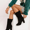 Keep Up Suede Boot in Black Image - 1