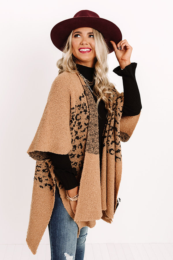 Eavesdropping Leopard Poncho Image - 1
