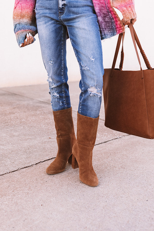 Keep Up Suede Boot in Brown