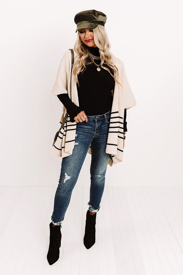 Meet Me In Midtown Knit Poncho Image - 1