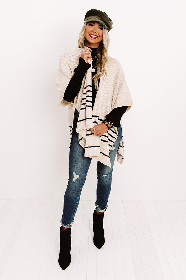 Meet Me In Midtown Knit Poncho Image - 2