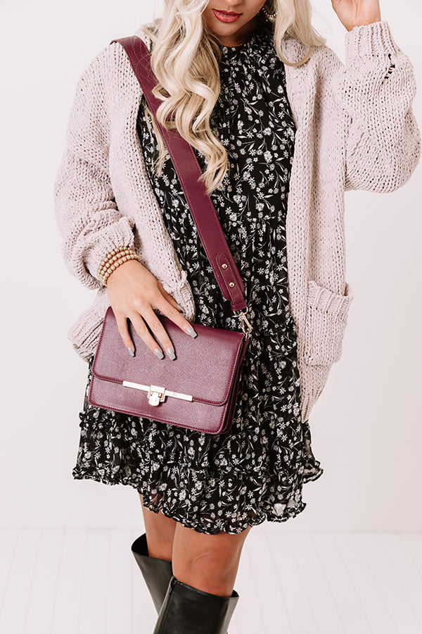 Golden Era Faux Leather Crossbody In Windsor Wine Image - 3