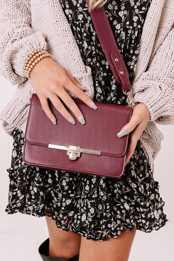 Golden Era Faux Leather Crossbody In Windsor Wine Image - 4