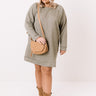 Bonfire Promises Shift Tunic Dress In Sage Curves Image - 1