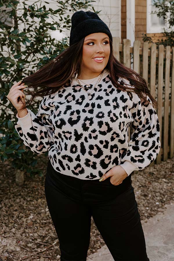 Bundled Up In Brighton Leopard Sweater Curves