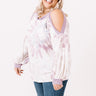 Days In Denver Tie Dye Top In Lavender Curves Image - 1