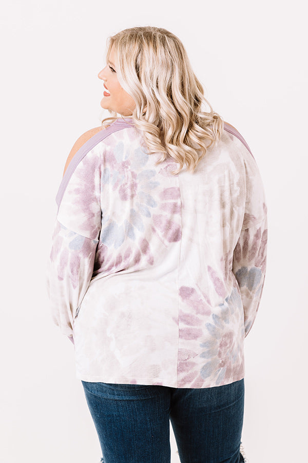 Days In Denver Tie Dye Top In Lavender Curves Image - 4