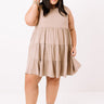Apple Spiced Wishes Babydoll Dress In Taupe   Curves Image - 1