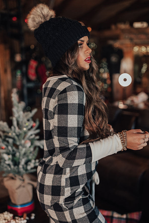 All Snowed In Buffalo Check Top in Birch Image - 2