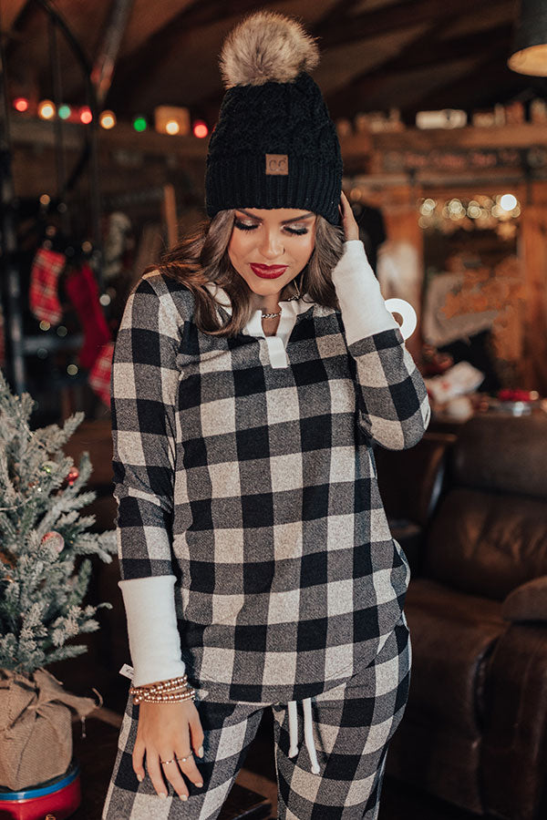 All Snowed In Buffalo Check Top in Birch Image - 4