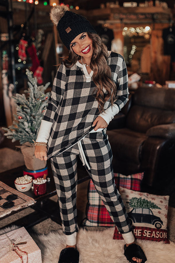 All Snowed In Buffalo Check Top in Birch Image - 3