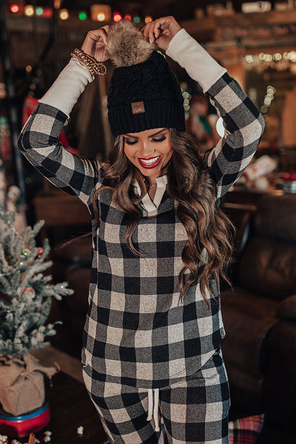 All Snowed In Buffalo Check Top in Birch Image - 1