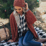 Forevermore Knit Cardigan In Rust Image - 1