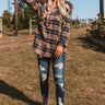 Brulee Babe Flannel Top In Camel Image - 1