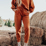 Cozy Aesthetic Joggers in Pumpkin Image - 1