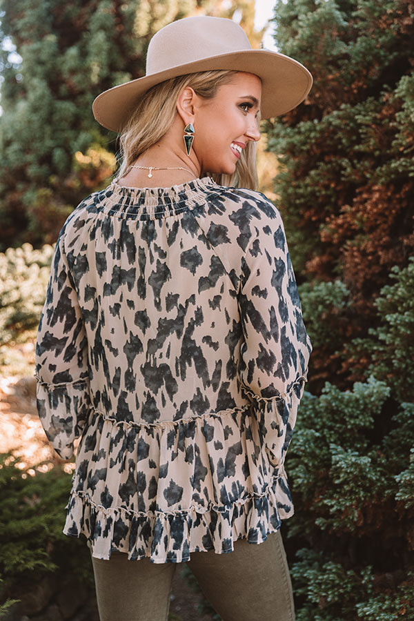 Proven Success Shift Top in Warm Taupe Image - 4